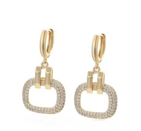 gold earrings